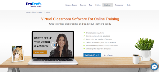 ProProfs Virtual Classroom Software